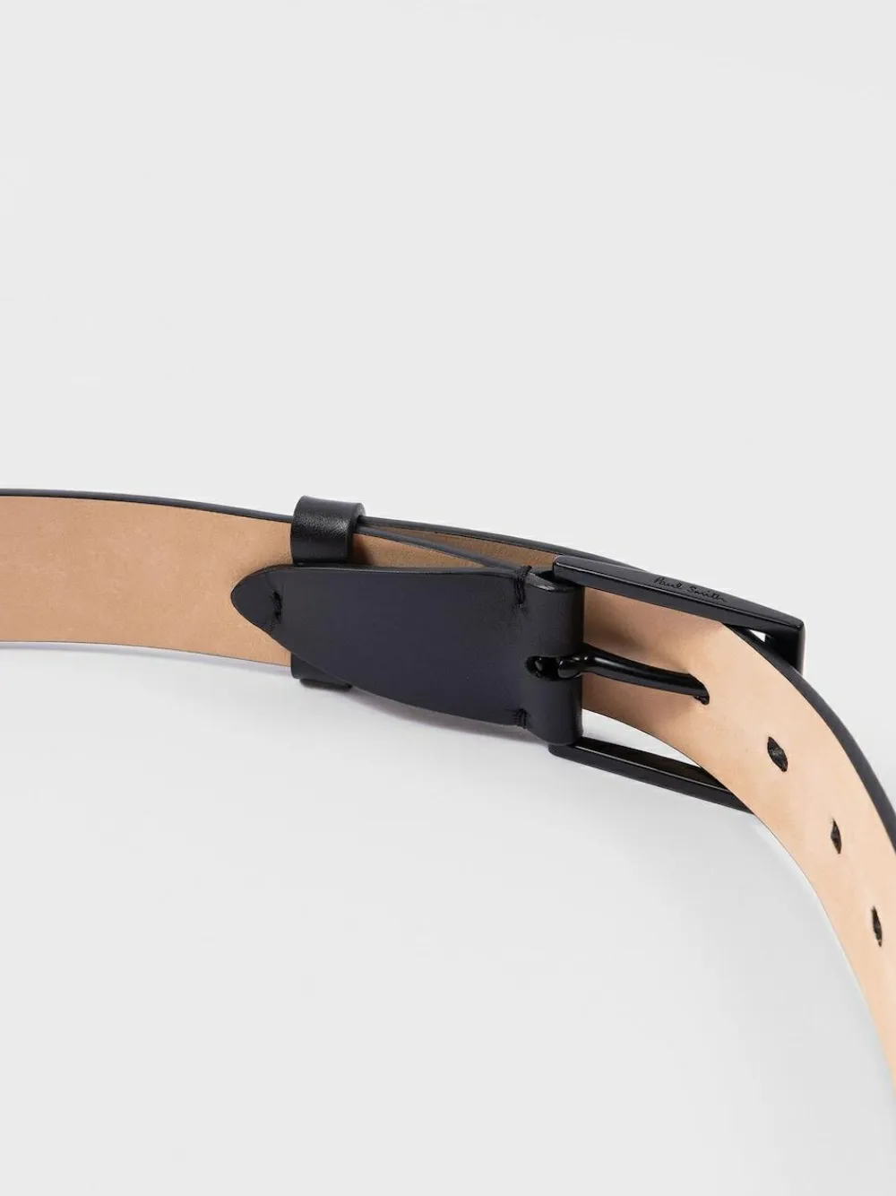 PS Paul Smith Black Logo Stripe Detail Belt^ Belts & Braces