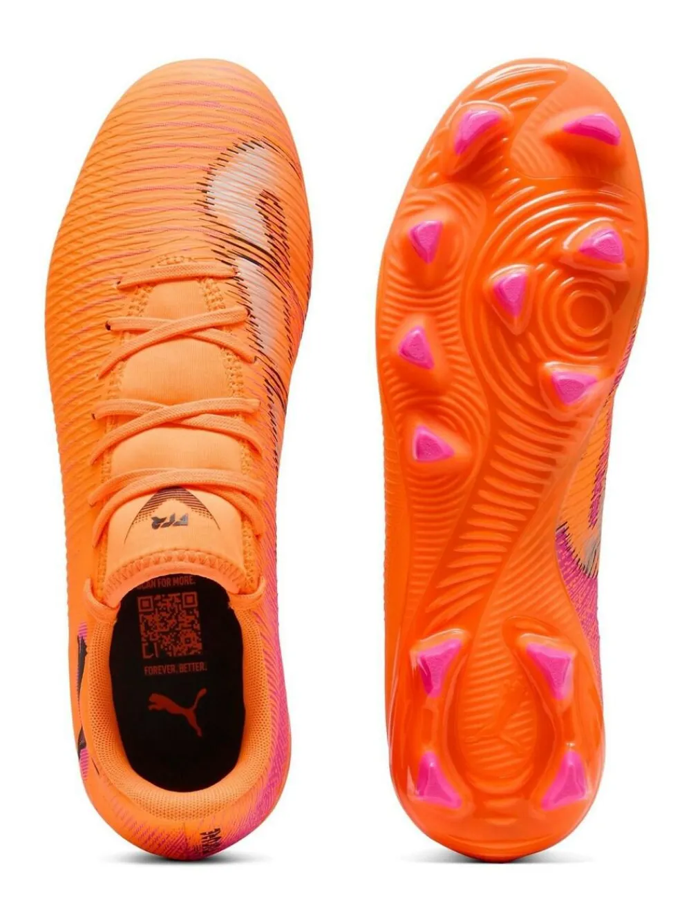 New Puma Orange Mens Future 8 Play Firm Ground Football Boots