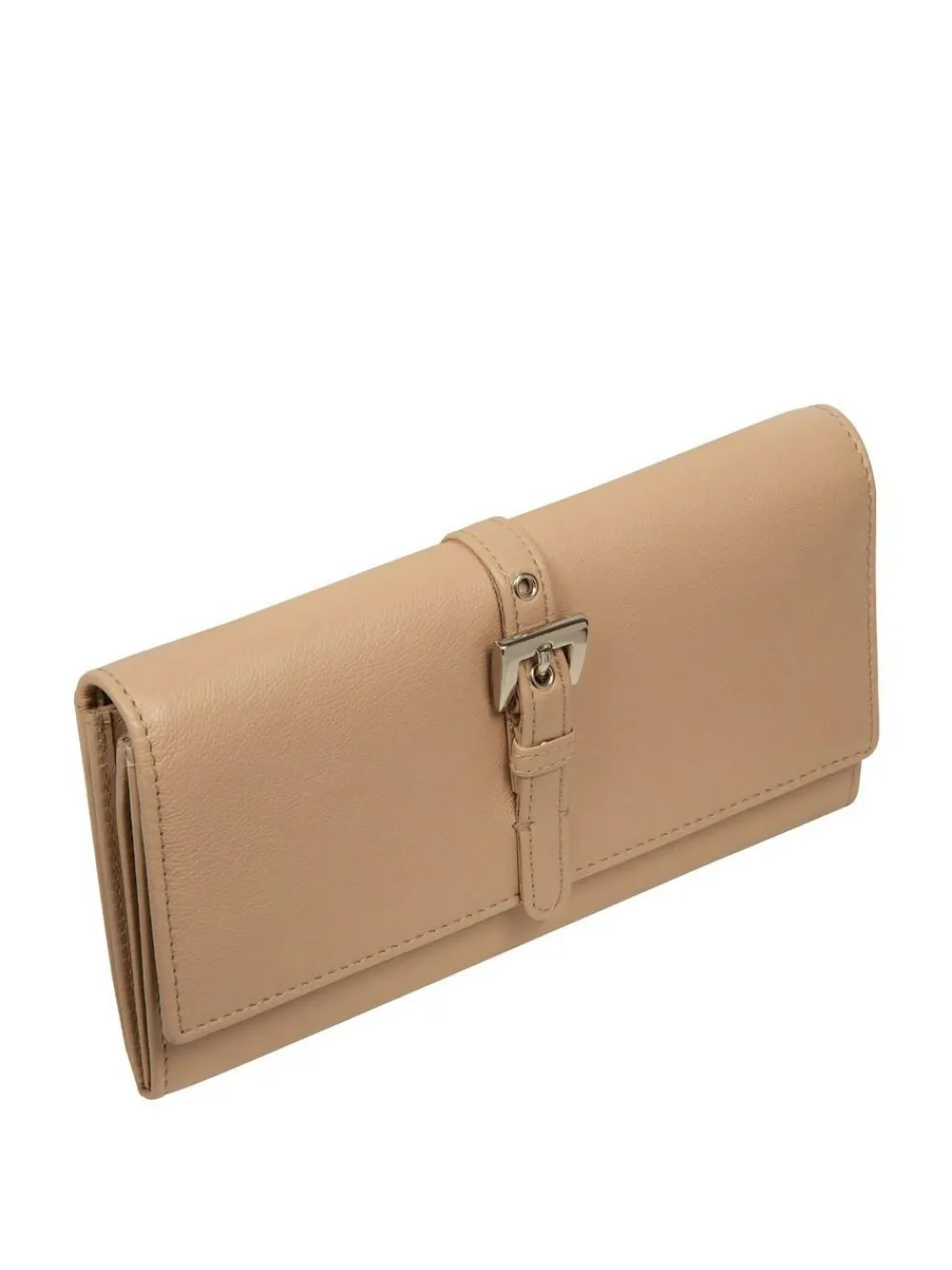 Clearance Pure Luxuries London 'Harriet' Leather Purse Natural