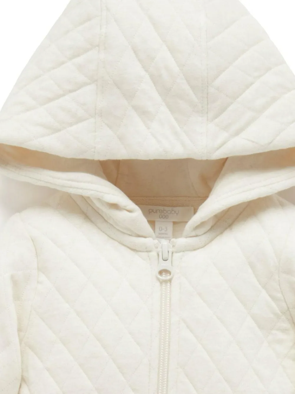 Best Purebaby Natural Cotton Quilted Zip Pramsuit