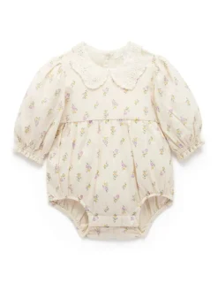 Purebaby Pink Gathered Bodysuit^ Bodysuits & Vests|Vests