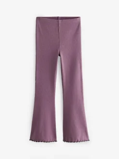 Next Purple 1 Pack Rib Flare Leggings (3-16yrs)^ Pants & Leggings|Pants & Leggings