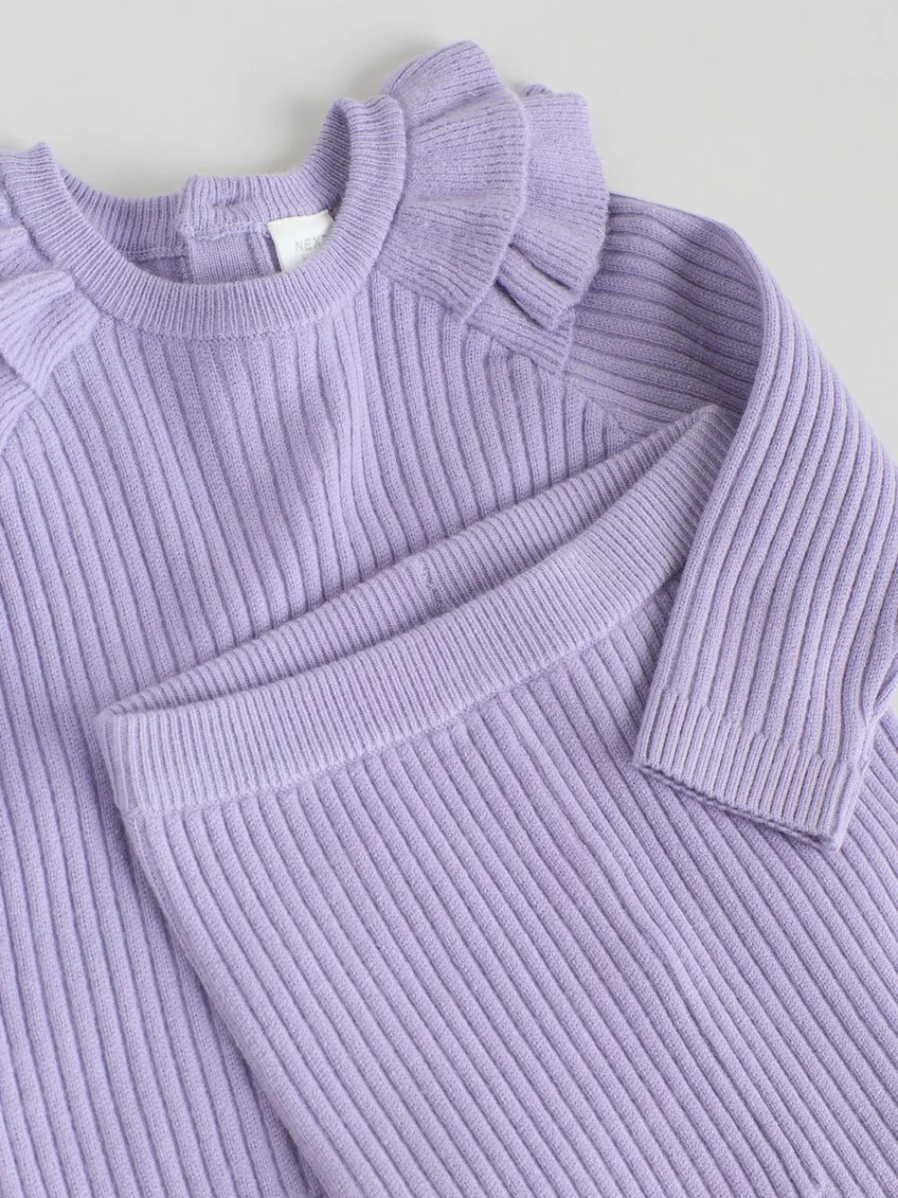 Next Purple Baby Knitted Jumper and Leggings Set 2 Piece (0mths-3yrs)^ Newborn Clothing|Sets & Co-Ords
