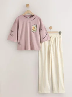 Next Purple Breakfast Short Sleeve Pyjamas^Women Pyjamas|All Night & Lounge