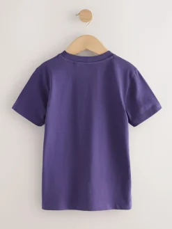 Next Purple Controller Regular Fit Short Sleeve All-Over Print T-Shirt (3-16yrs)
