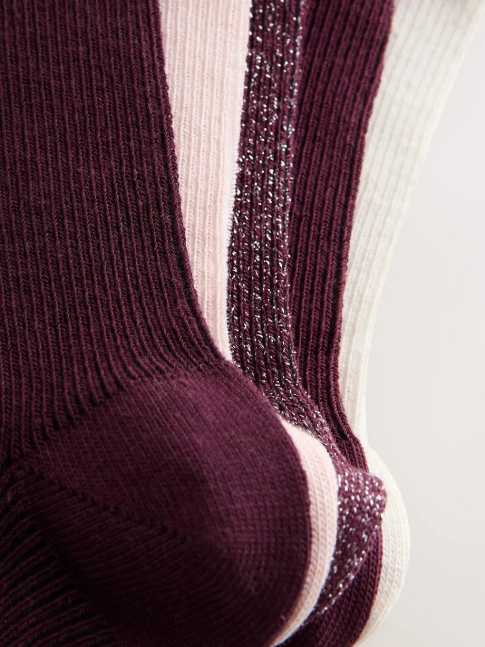 Next Purple Lettuce Welt Ankle Socks 5 Pack^Women Socks & Tights