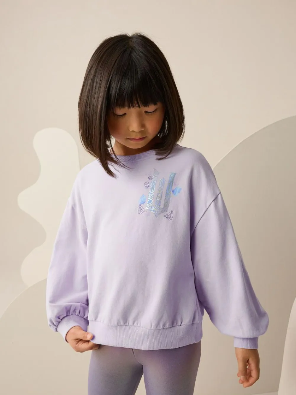 Sale Next Purple Wicked Long Sleeve Sweat Top (3-16yrs)