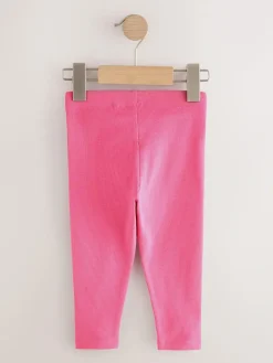 Online Next Ribbed Leggings 5 Pack (3mths-7yrs) Rainbow