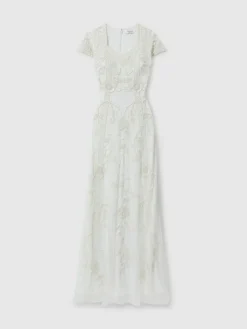 New Raishma Floral Beaded Maxi Dress