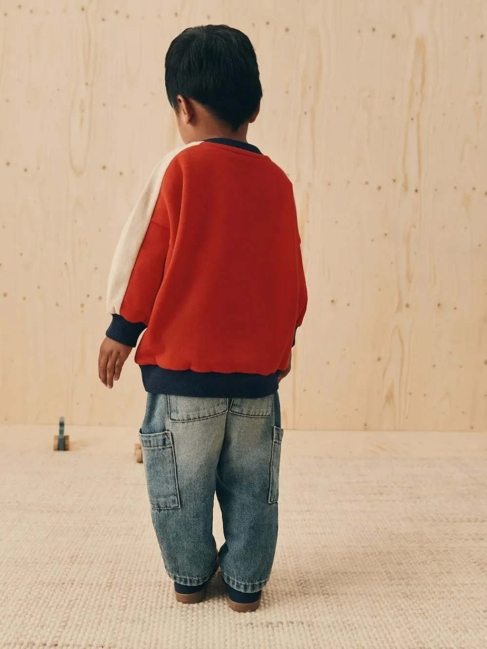 Discount Next Red 1982 All-Over Print Crew Neck Sweatshirt (3mths-7yrs)