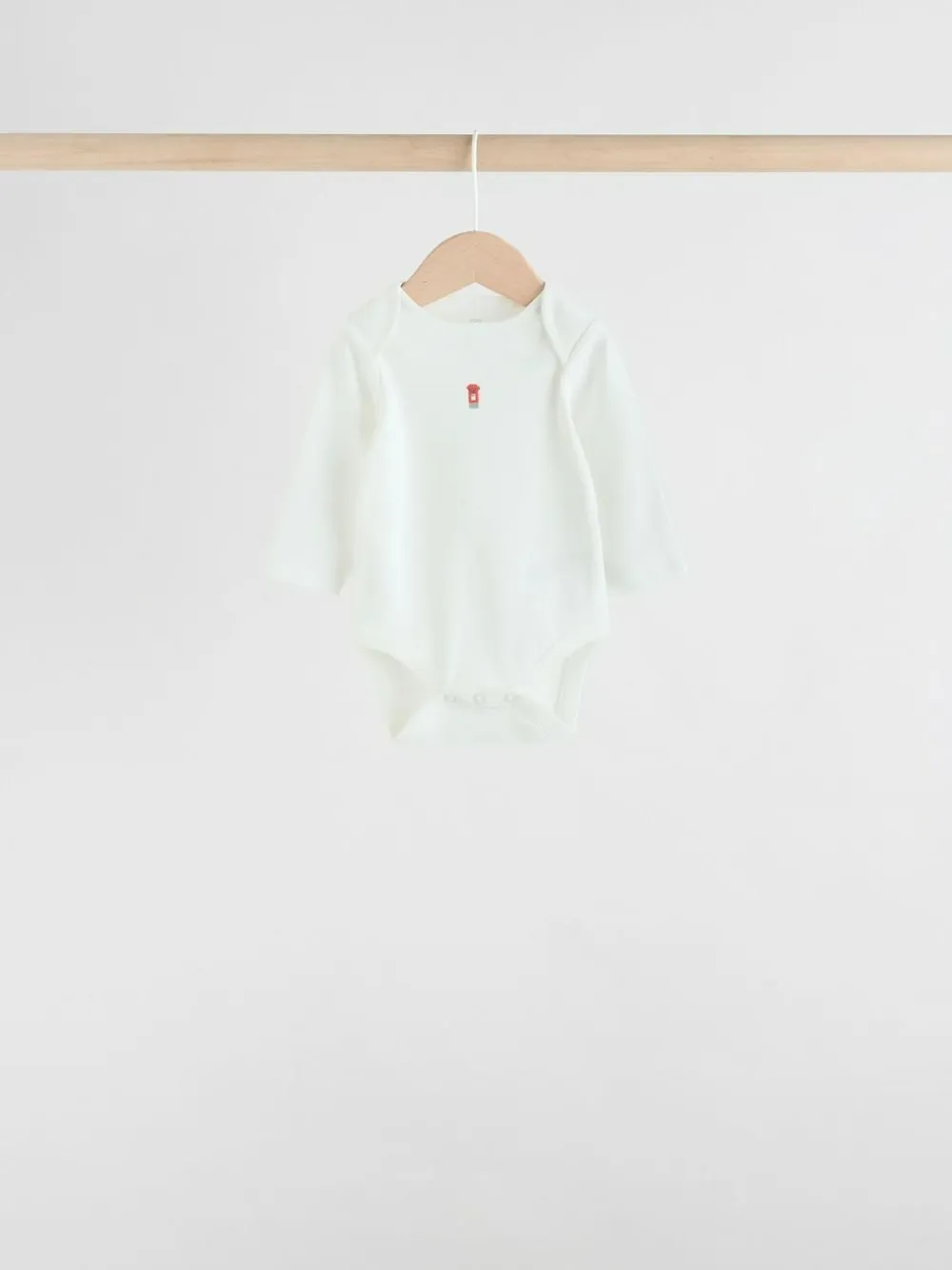 Next Red Baby London Long Sleeve Bodysuits 5 Pack^BOY Bodysuits & Vests|Vests
