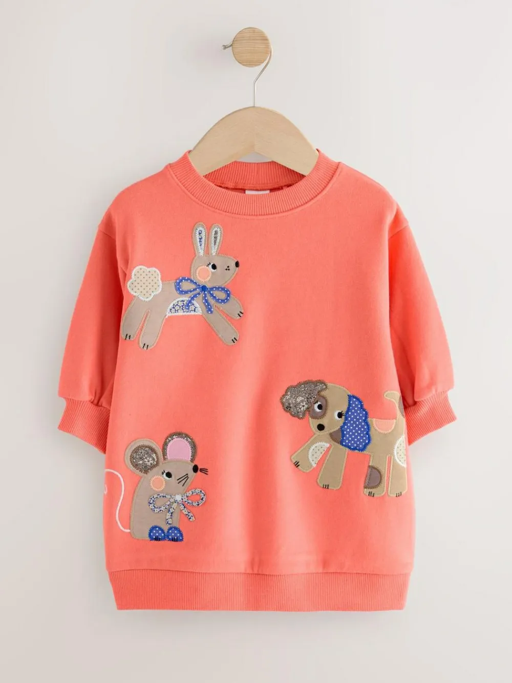 Outlet Next Relaxed Sweat Dress (3mths-7yrs) Red Character
