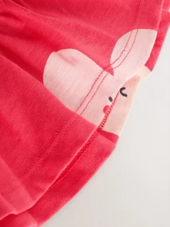 Next Red Heart Short Sleeve Peplum T-Shirt (3mths-7yrs)