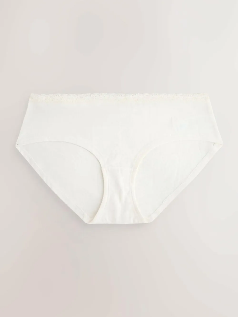 Best Next Red Heart/Green Check Short Cotton Lace Knickers 4 Pack