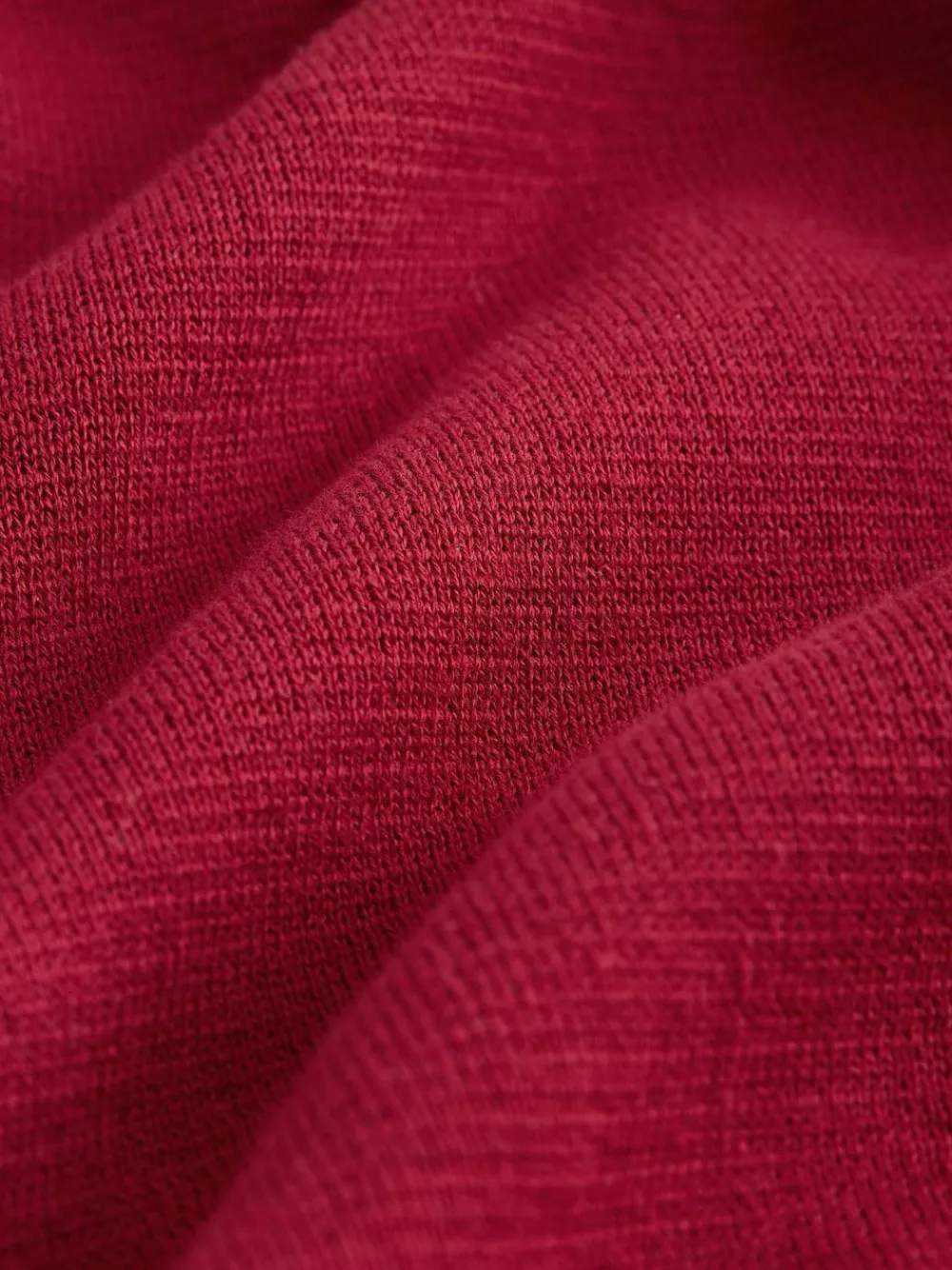 Next Red Plain N.Premium Regular Fit 100% Cotton Premium Quarter Zip Jumper^ Knitwear|Knitwear