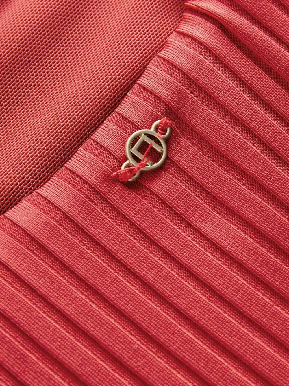 Next Red Rib Plunge Shaping Tummy Control Swimsuit^Women Swimwear