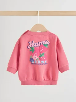 Next Baby Sweatshirt and Leggings 2 Piece Set (0mths-2yrs) Red Strawberry