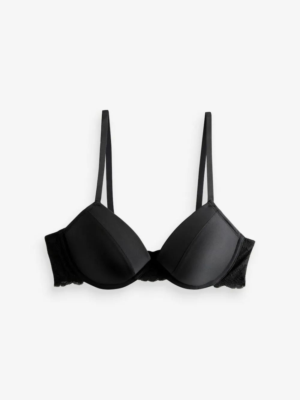 Best Next Push Up Pad Plunge A-E Smoothing T-Shirt Bras 2 Pack Red/Black