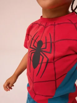 Outlet Next Red/Blue Spider-Man T-Shirt And Shorts Set (3mths-8yrs)