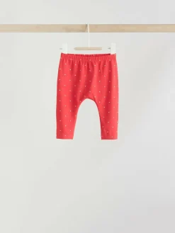 Discount Next Red/Blue/Cream Long Sleeve Top And Leggings Set 6 Piece (0mths-3yrs)