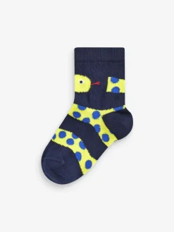 Outlet Next Red/Blue/Green Animal Cotton Rich Socks 7 Pack