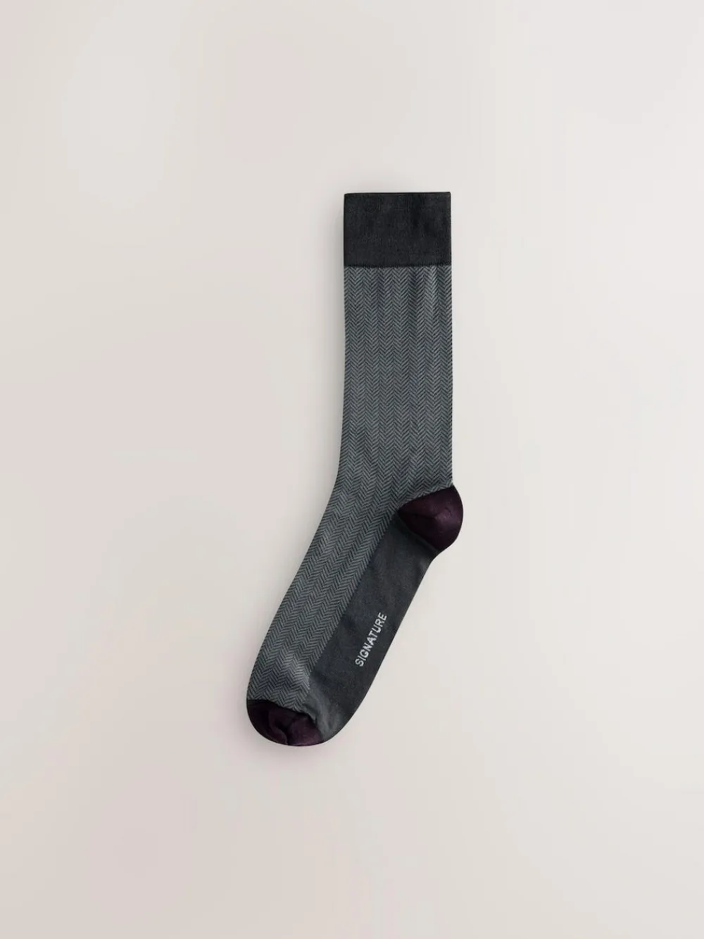 Discount Next Red/Green/Blue Herringbone Pattern Modal Signature Socks 4 Pack