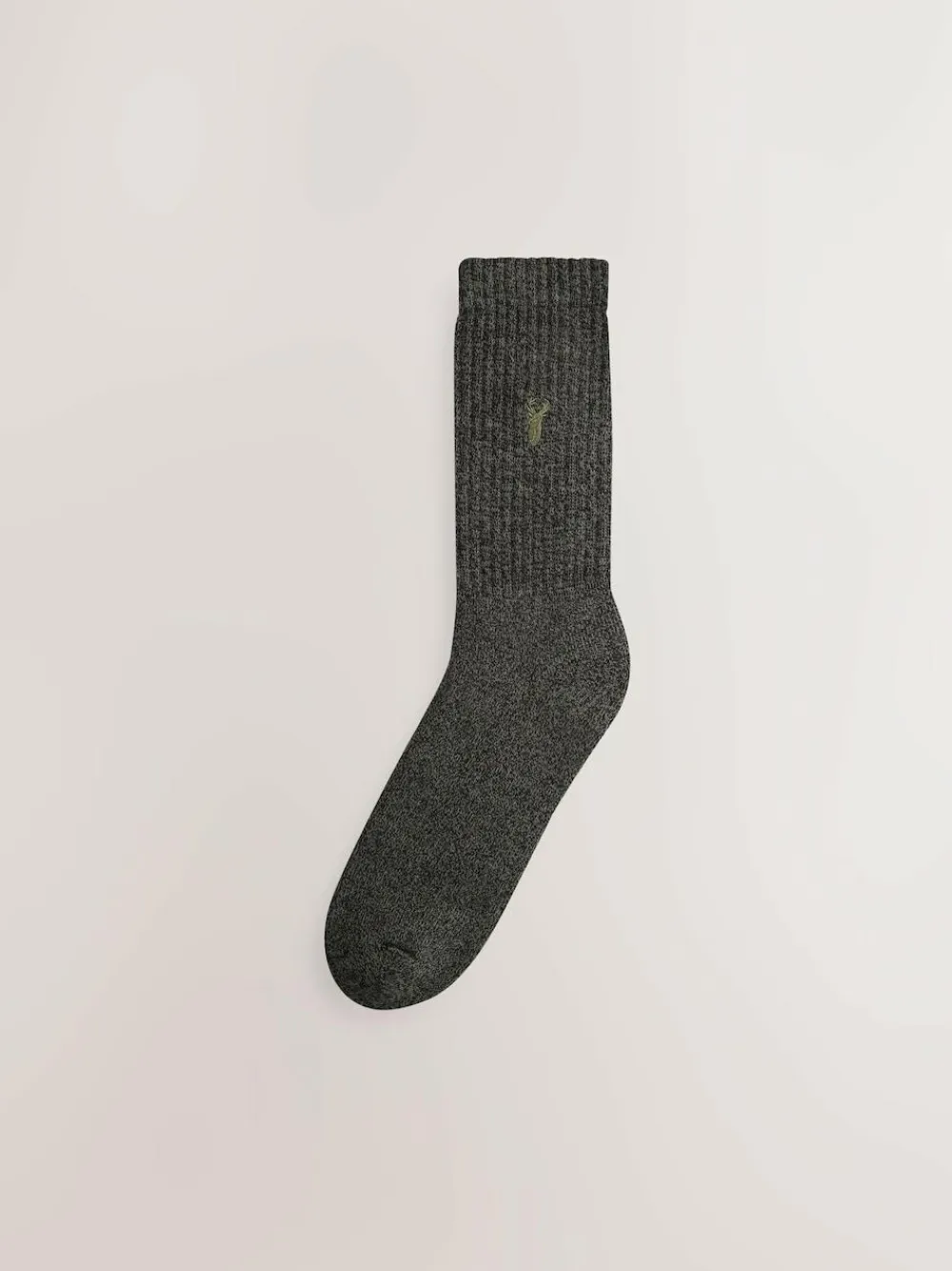 Outlet Next Stag Embroidered Heavyweight Socks 10 Pack Red/Orange/Blue