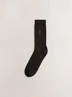 Outlet Next Stag Embroidered Heavyweight Socks 10 Pack Red/Orange/Blue