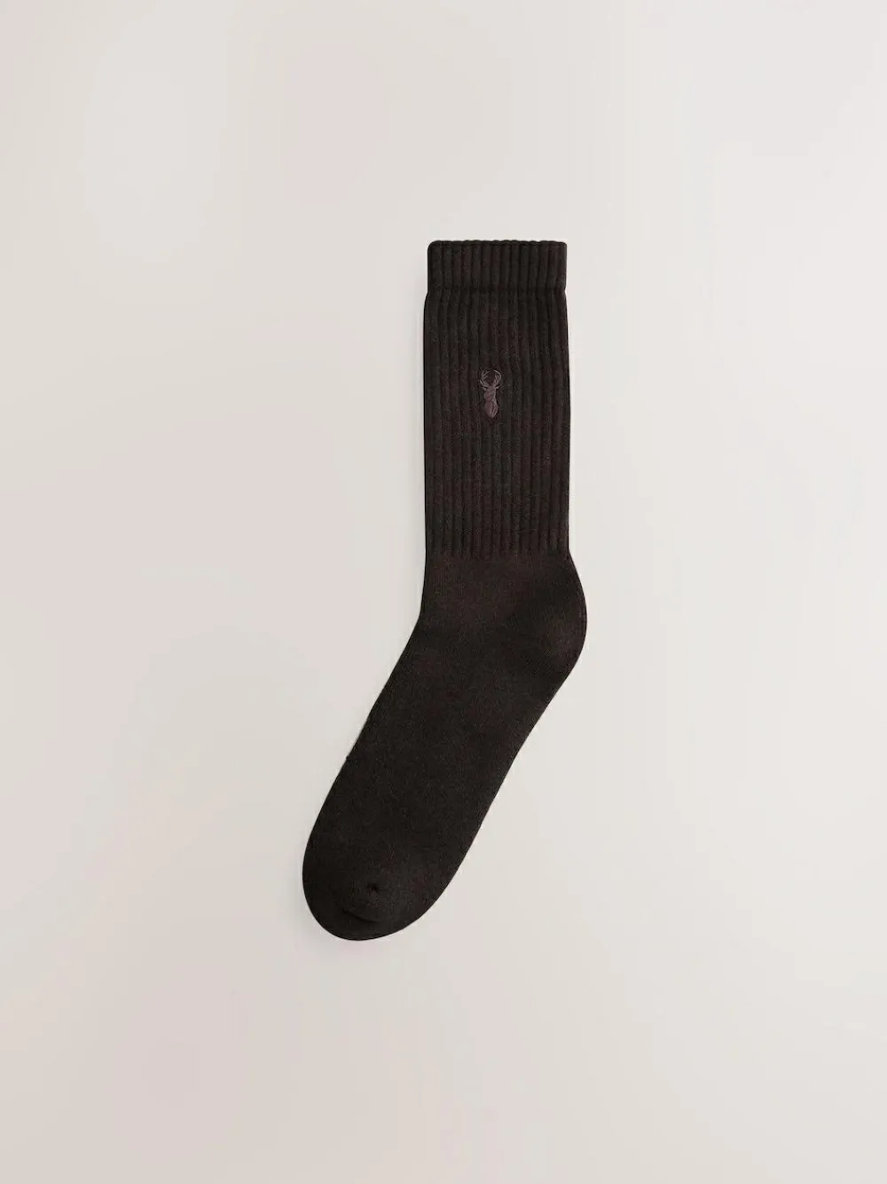 Outlet Next Stag Embroidered Heavyweight Socks 10 Pack Red/Orange/Blue