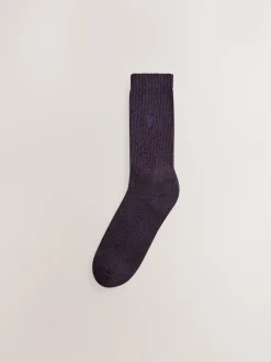 Outlet Next Stag Embroidered Heavyweight Socks 10 Pack Red/Orange/Blue