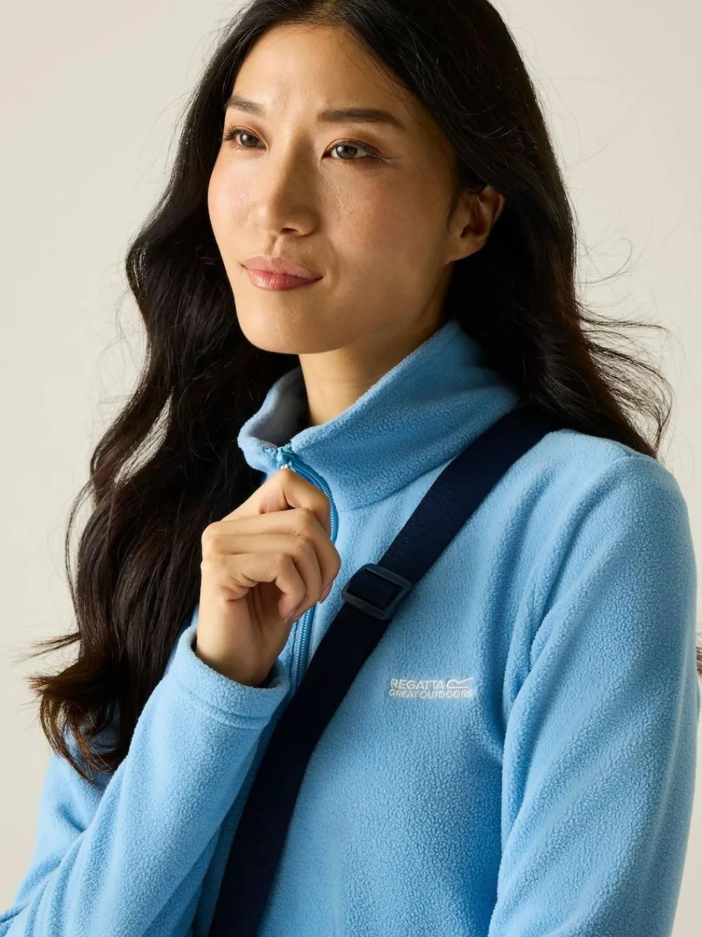 Regatta Blue Sweetheart Zip Neck Fleece^Women Hoodies & Sweatshirts