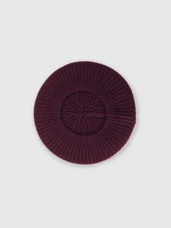 Clearance Reiss Berry Beatrice 9-12 yrs Wool Blend Rib Knit Beret With Cashmere
