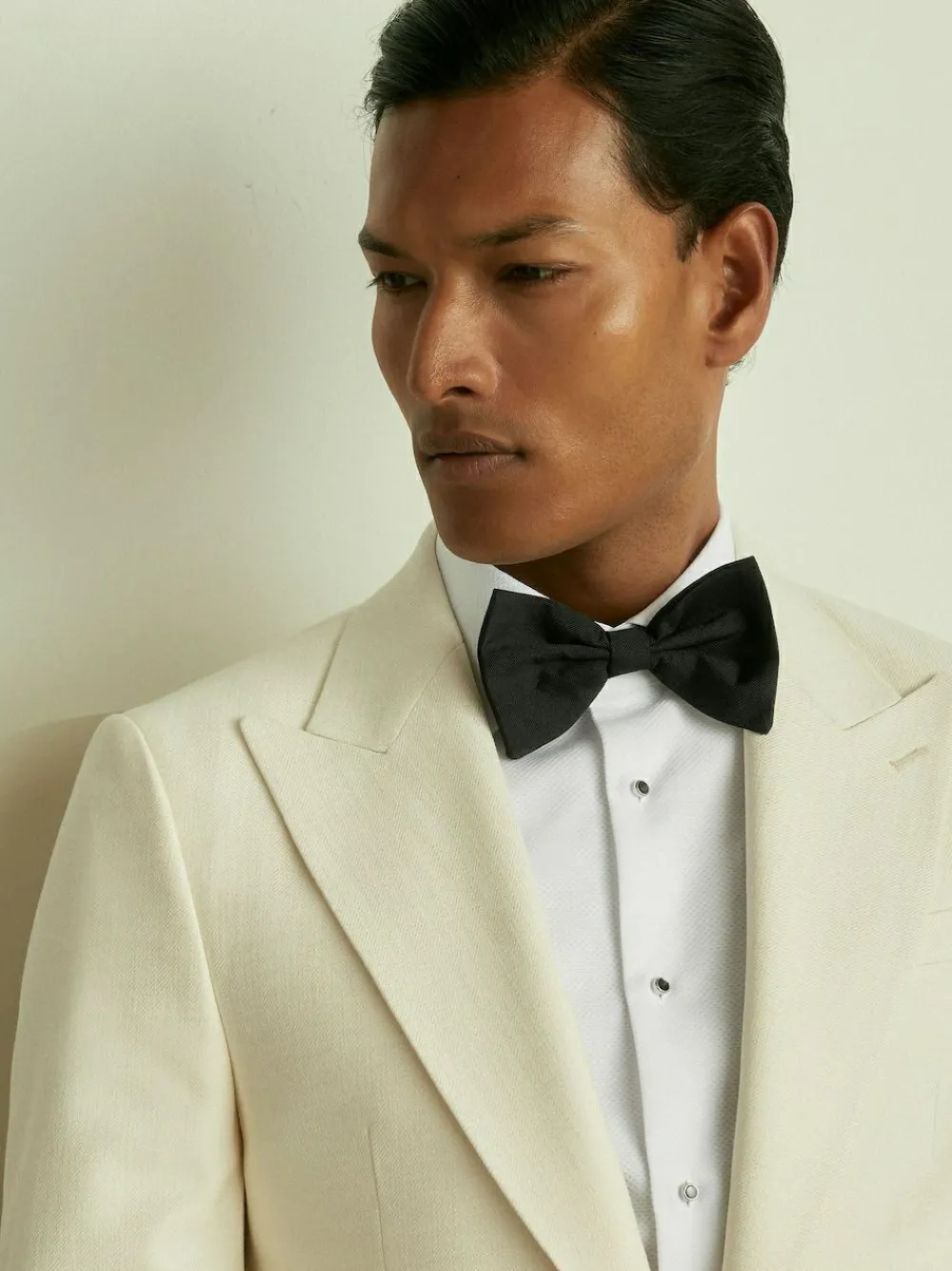 Online Reiss Boyle Grosgrain Silk Bow Tie Black