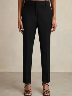 Hot Reiss Gabi Slim-Fit Suit Trousers Black