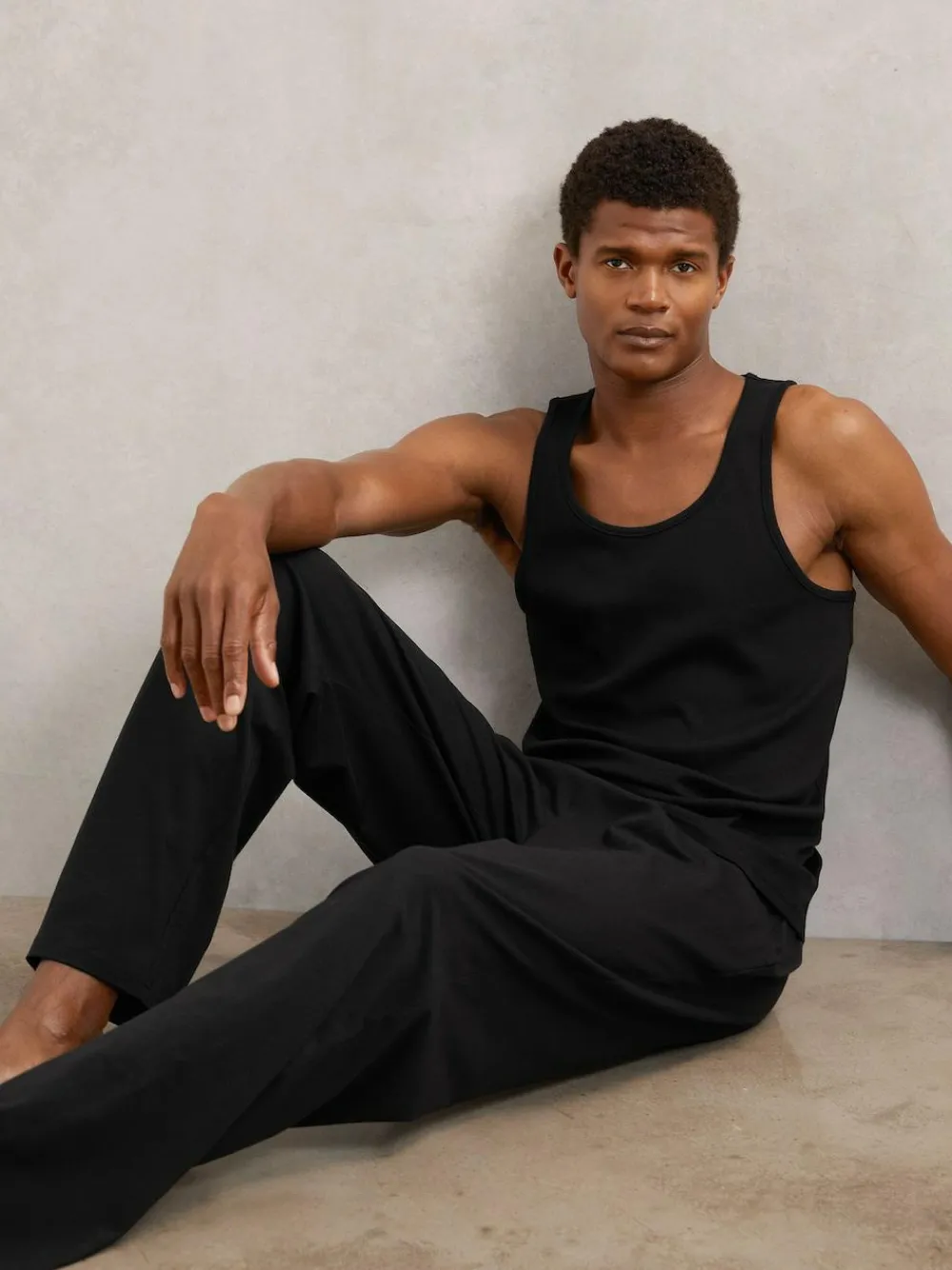 Reiss Hugo Cotton Jersey Logo-Waistband Joggers with Stretch^ Pyjamas