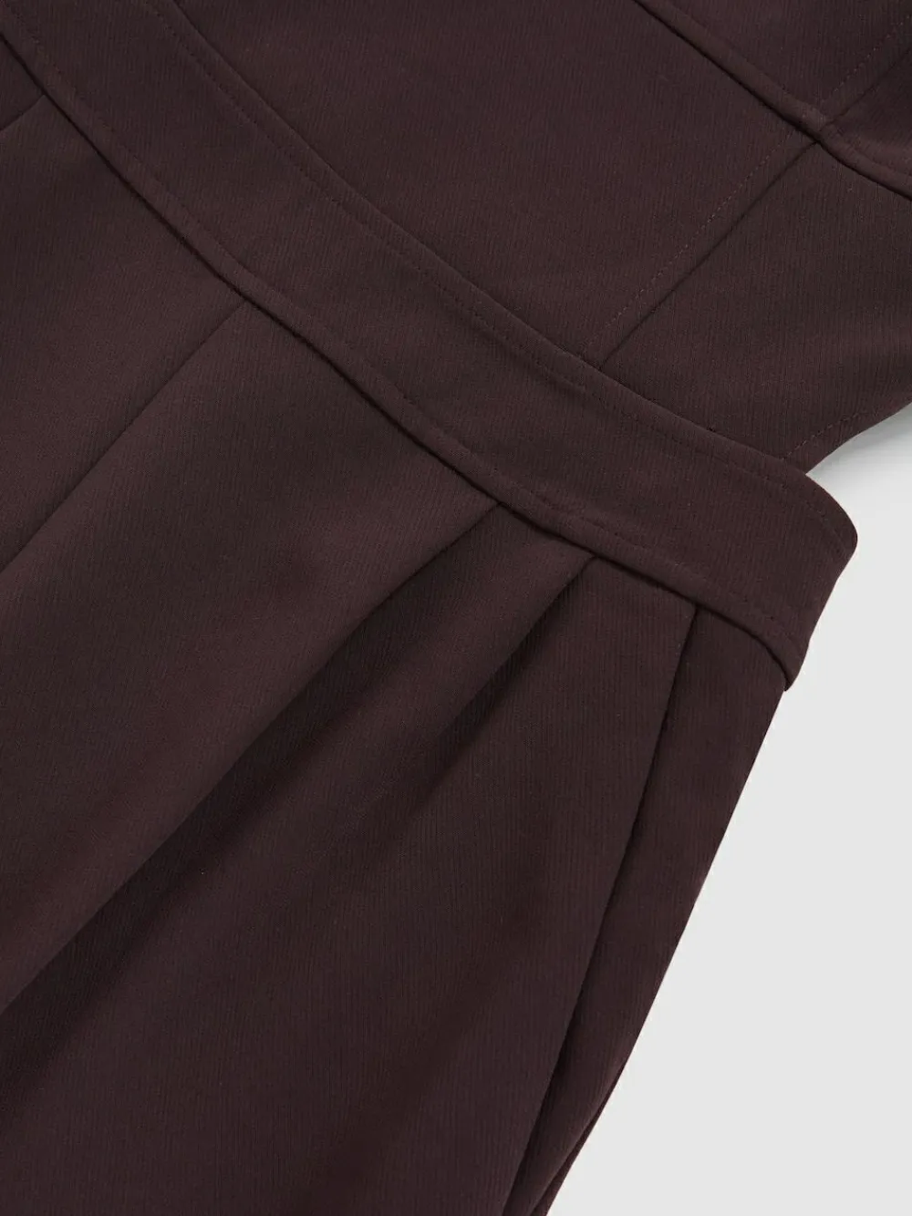 Reiss Burgundy Dion Wide-Leg Cut-Out Jumpsuit^Women Jumpsuits & Playsuits