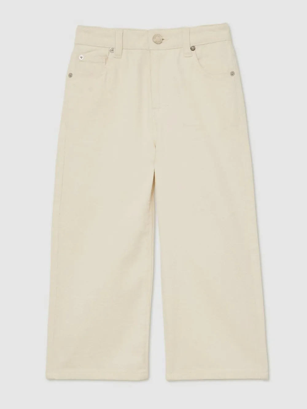 Discount Reiss Sky 9-13 yrs Wide-Leg Jeans Ecru