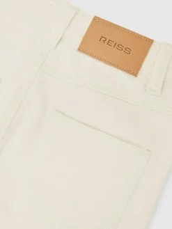 Discount Reiss Sky 9-13 yrs Wide-Leg Jeans Ecru