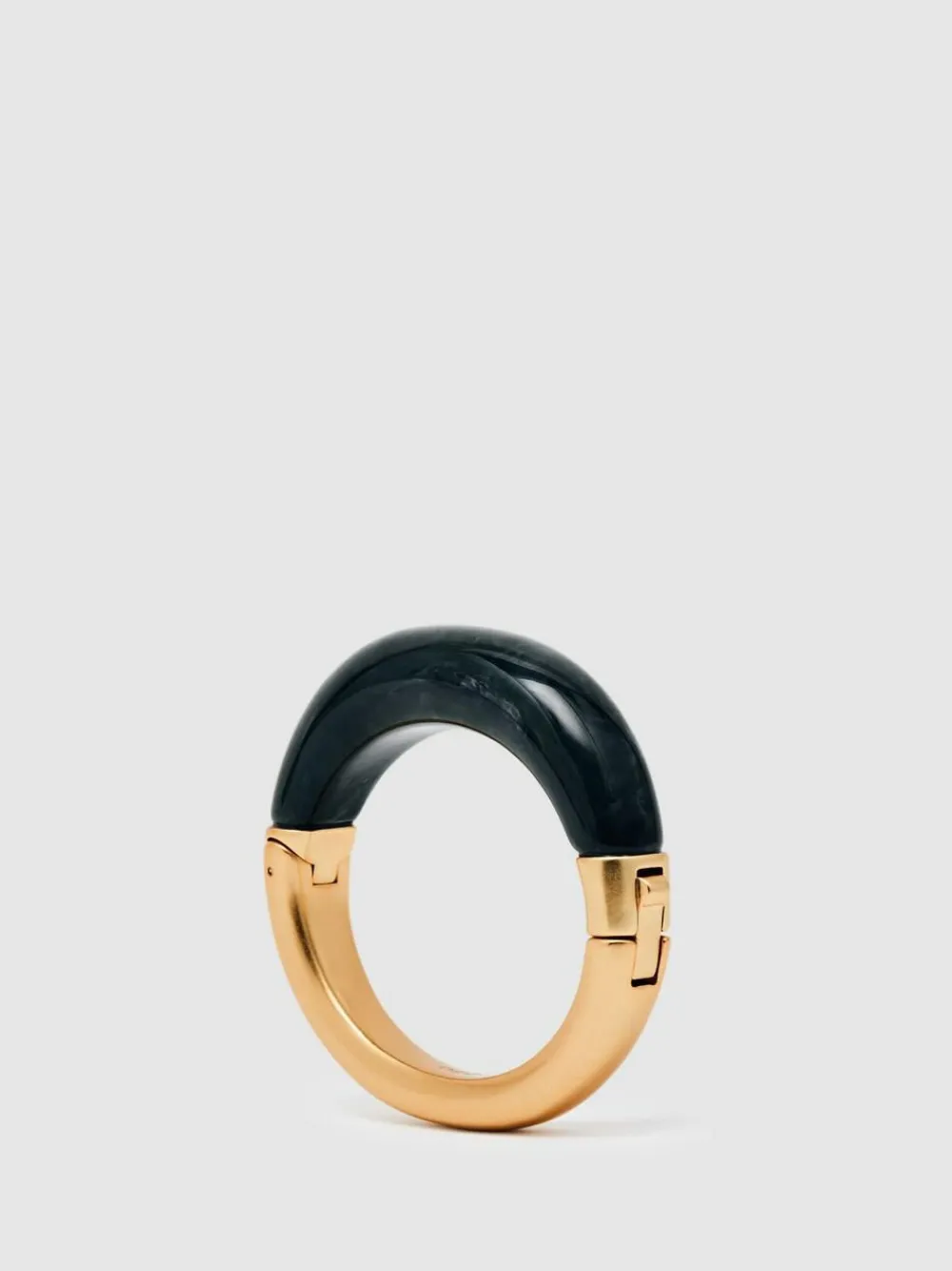 Reiss Gold Salma Tone Scoop Enamel Hinged Bangle^Women Jewellery