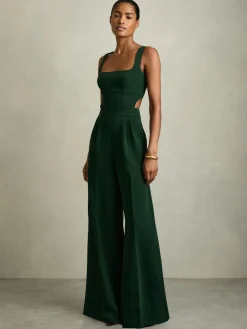 Reiss Dion Wide-Leg Cut-Out Jumpsuit^Women Jumpsuits & Playsuits