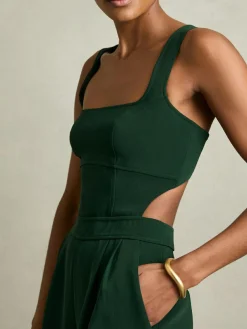Reiss Dion Wide-Leg Cut-Out Jumpsuit^Women Jumpsuits & Playsuits