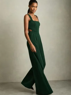 Reiss Dion Wide-Leg Cut-Out Jumpsuit^Women Jumpsuits & Playsuits
