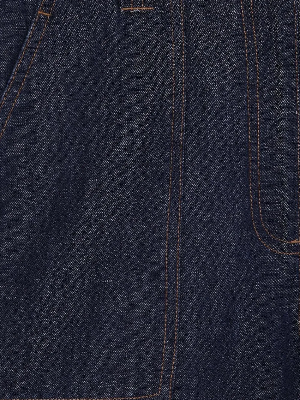 Sale Reiss Ashby Linen Shorts Indigo