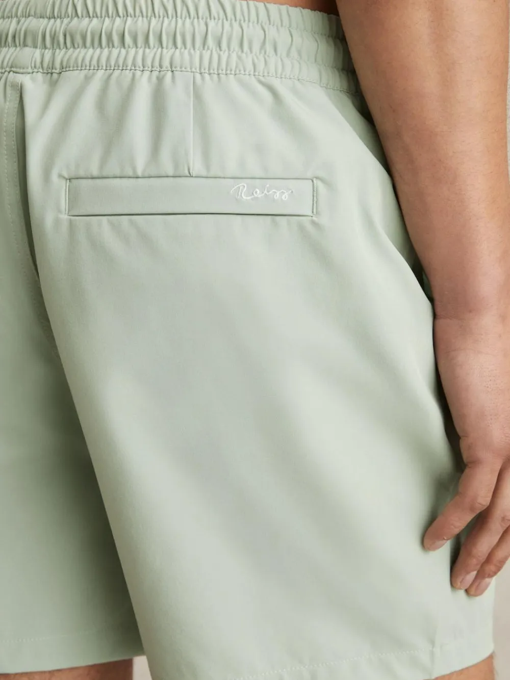 Discount Reiss Mint Green Cliff Drawstring Swim Shorts