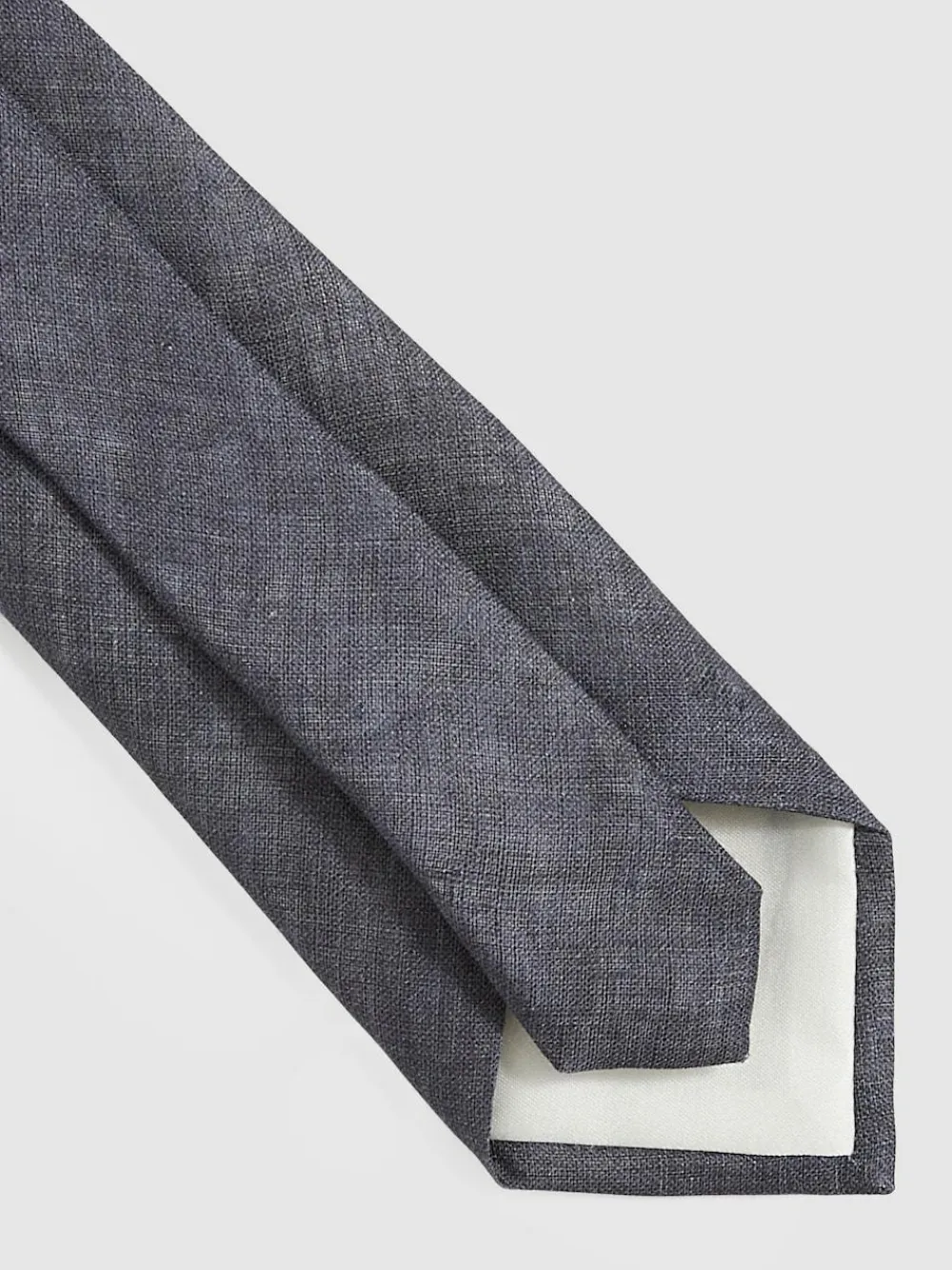 Discount Reiss Navy Elio Linen Textured Tie