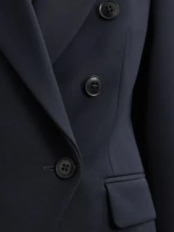 Online Reiss Gabi Double-Breasted Suit Blazer Navy