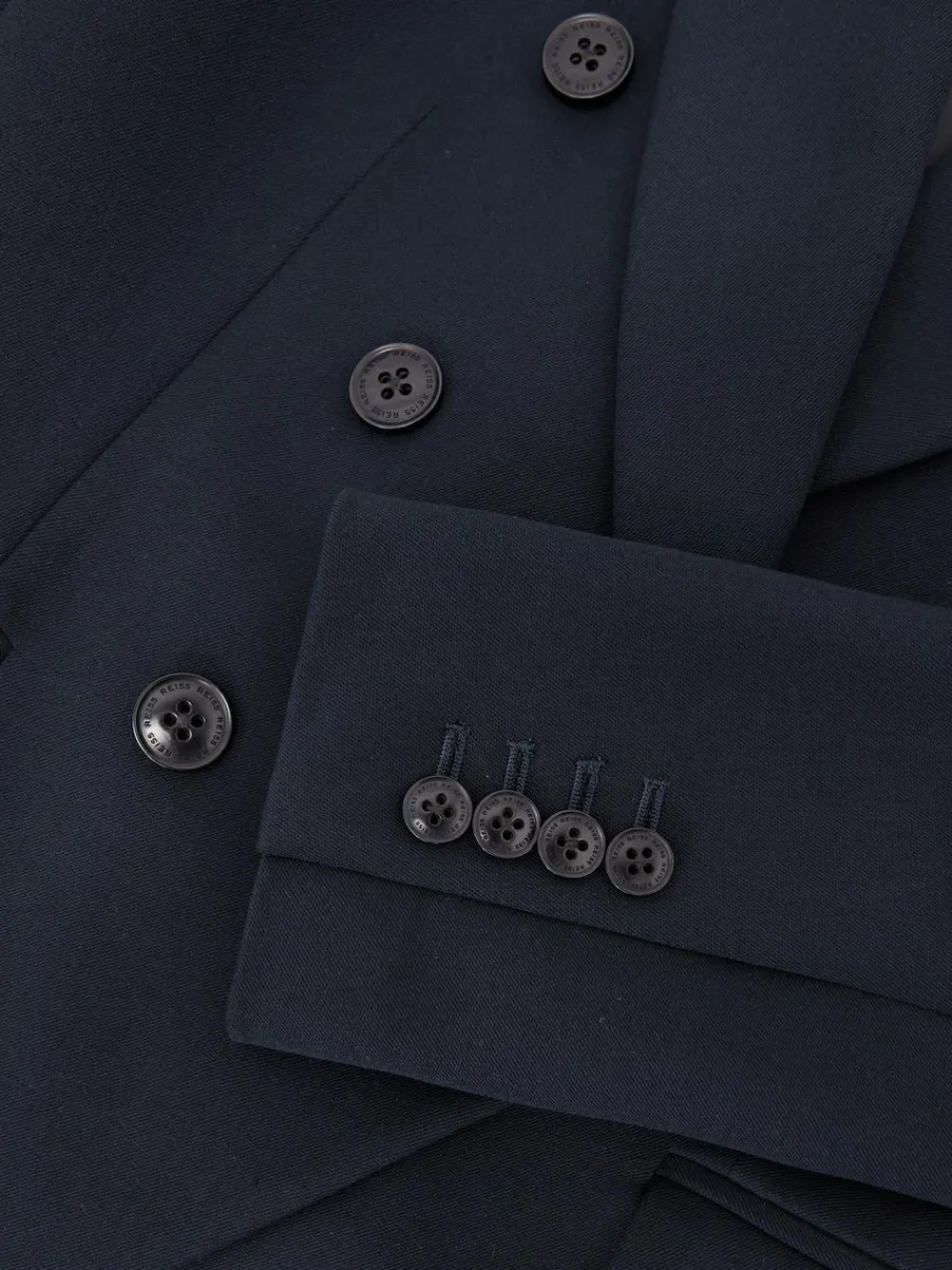 Online Reiss Gabi Double-Breasted Suit Blazer Navy