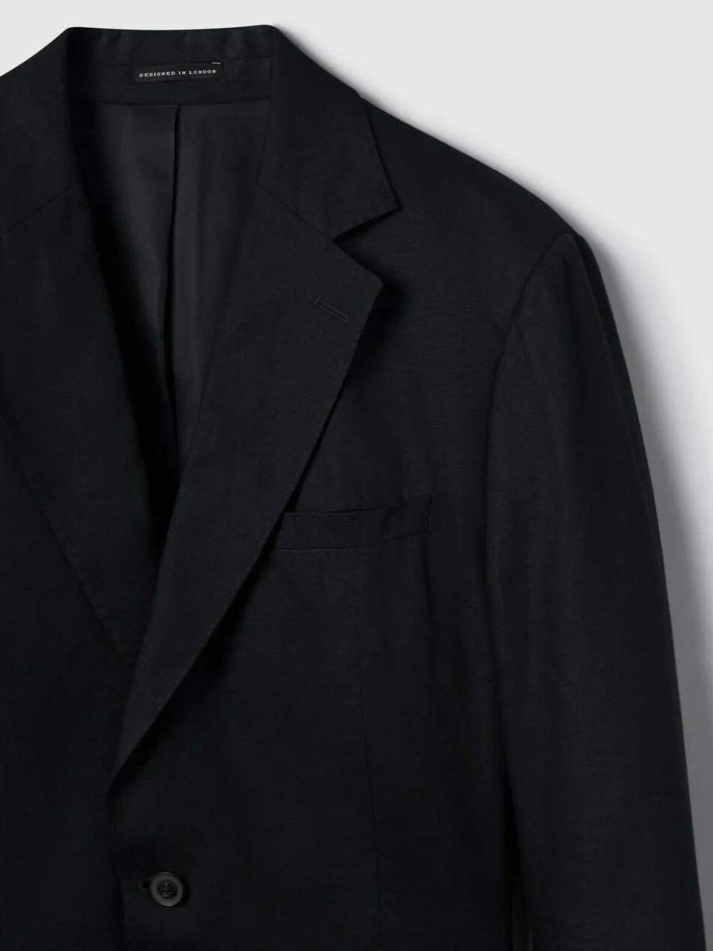 Reiss Kin Single Breasted Linen Blazer Tailored-Fit^ Blue Suits