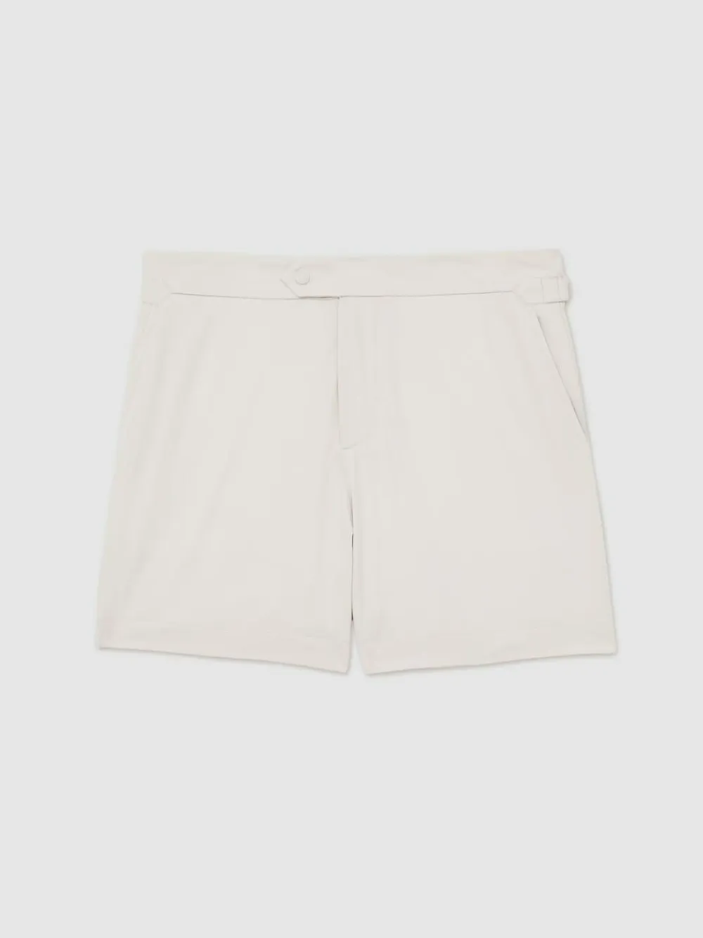 Reiss Sun Side-Adjuster Swim Shorts Off White