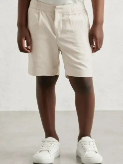 Best Reiss Sussex 9-13 yrs Relaxed Drawstring Shorts Off White